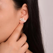 Boucle D'oreille Personnalisée Argent - Cadeau Unique  Bijoux Prénom