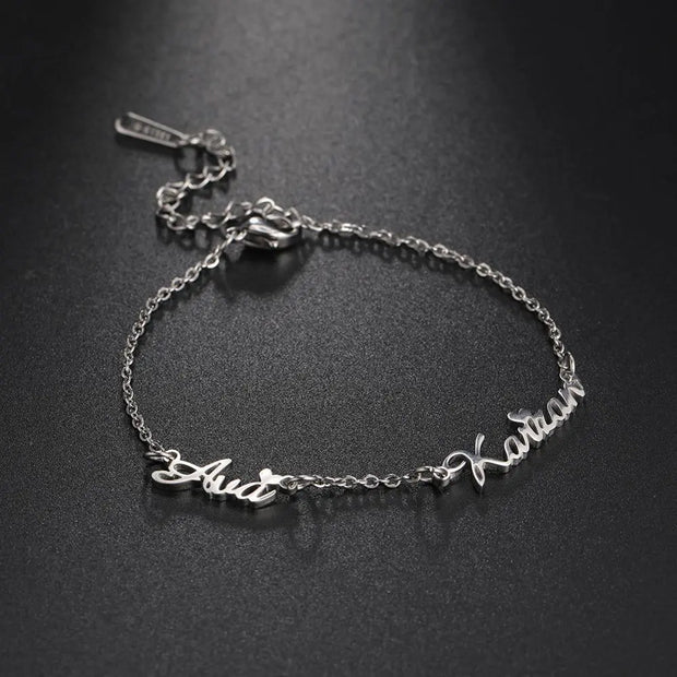 Bracelet Personnalisable Prénom - Argent Sterling - Bijoux Prénom