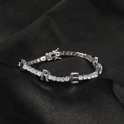 Bracelet Zircone Personnalisable - Argent - Bijoux Prénom
