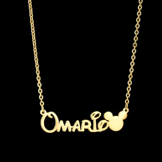 Collier Disney Personnalisé - Or - Bijoux Prénom