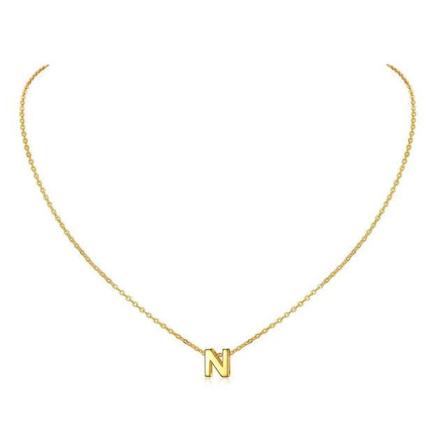 Collier Personnalisable Initial - Plaqué Or - Bijoux Prénom