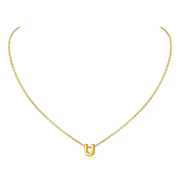 Collier Personnalisable Initial - Plaqué Or - Bijoux Prénom