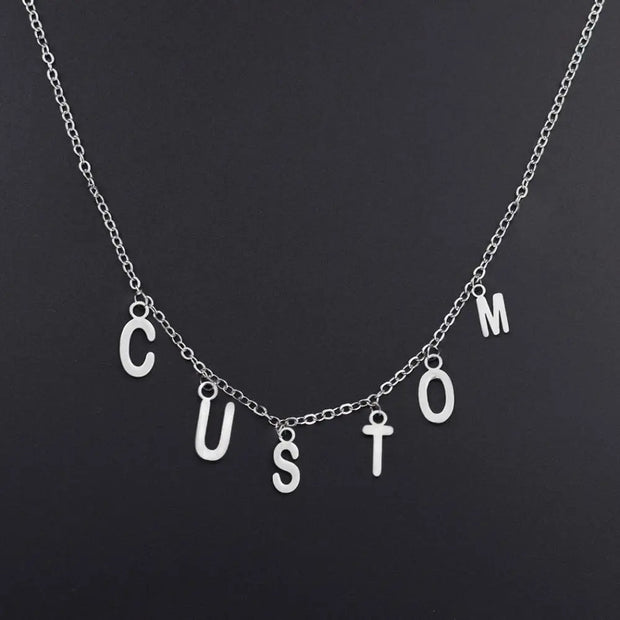 Collier Personnalisable Lettre - Argent Sterling - Bijoux Prénom