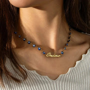 Collier Ras du Cou en Acier Inoxydable - Or  Bijoux Prénom