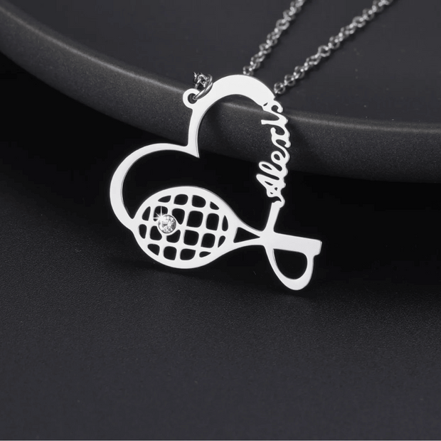 Collier Personnalisé en Argent - Tennis