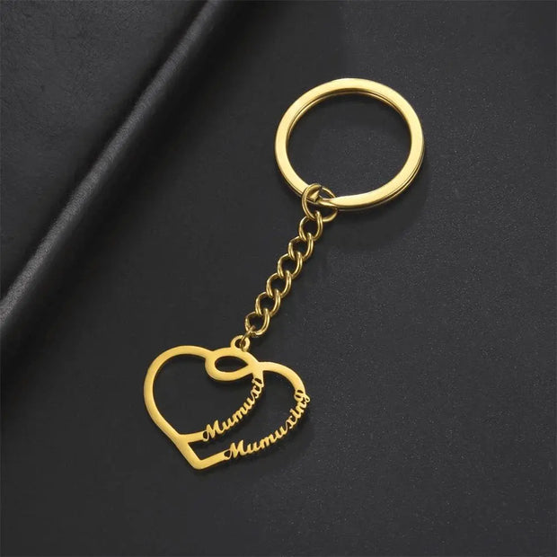 Porte Clé Personnalisable - Or 18 Carats