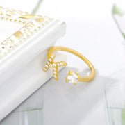 Bague Lettre Initiale - Or & Diamants