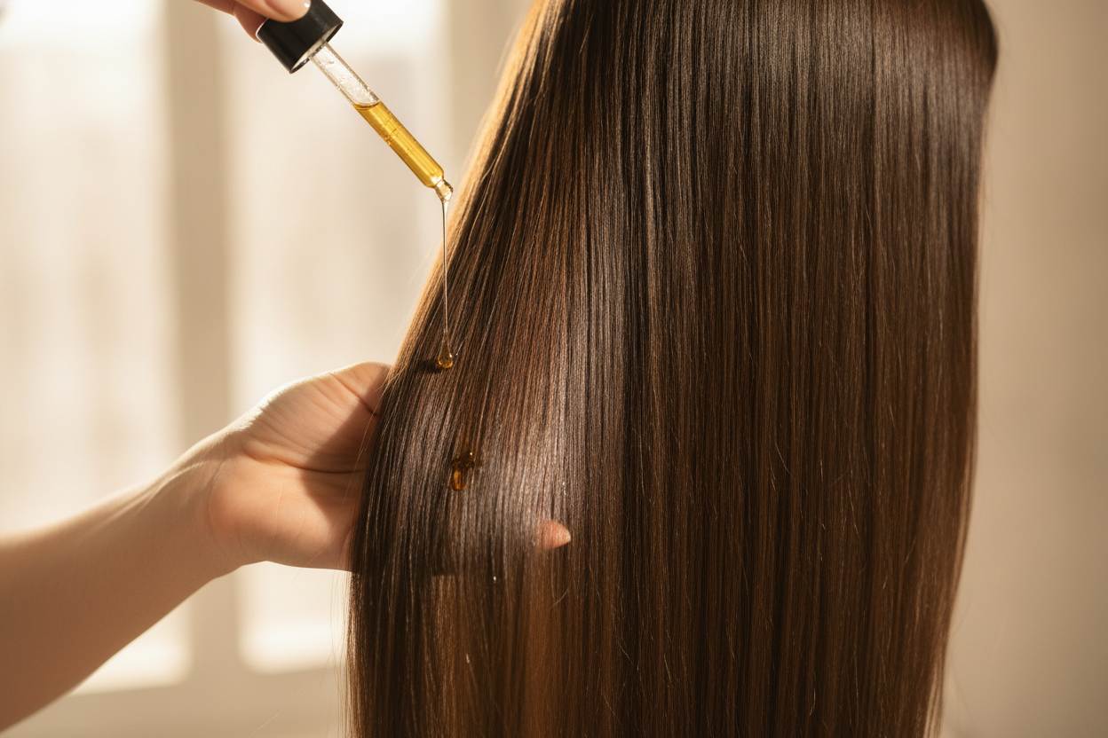 Bain d’huile cheveux : comment choisir la bonne huile et l’appliquer sans alourdir