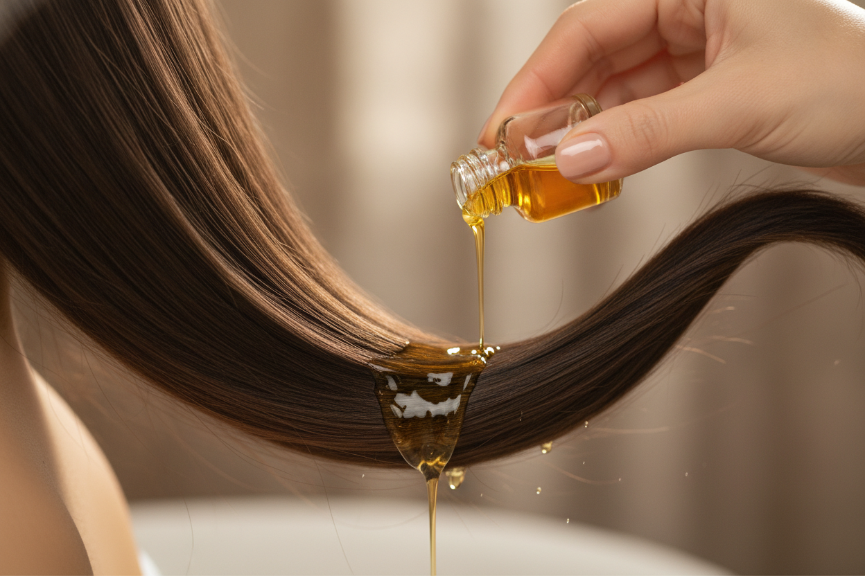 Bain d’huile cheveux : comment choisir la bonne huile et réussir son soin pré-shampoing