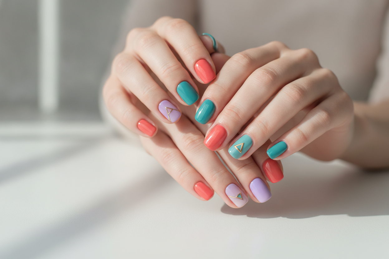 Manucure colorée : idées, couleurs selon le teint et conseils pour une tenue parfaite
