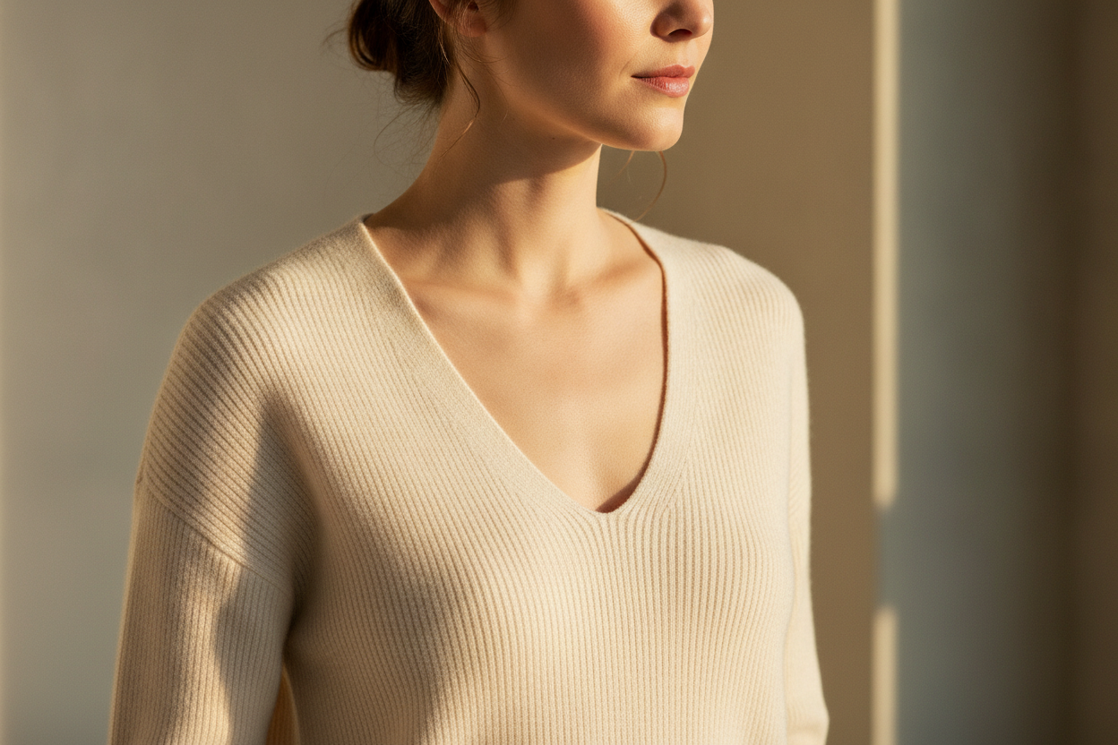 Comment porter un pull col V avec style selon sa morphologie